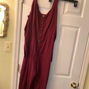 Red wild fable jump suit